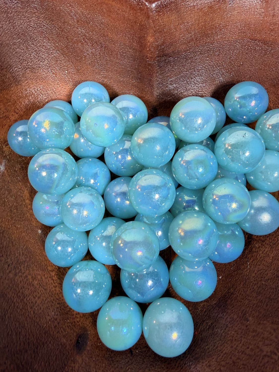 Aqua Aura Quartz Mini Sphere - Communication &amp; Healing