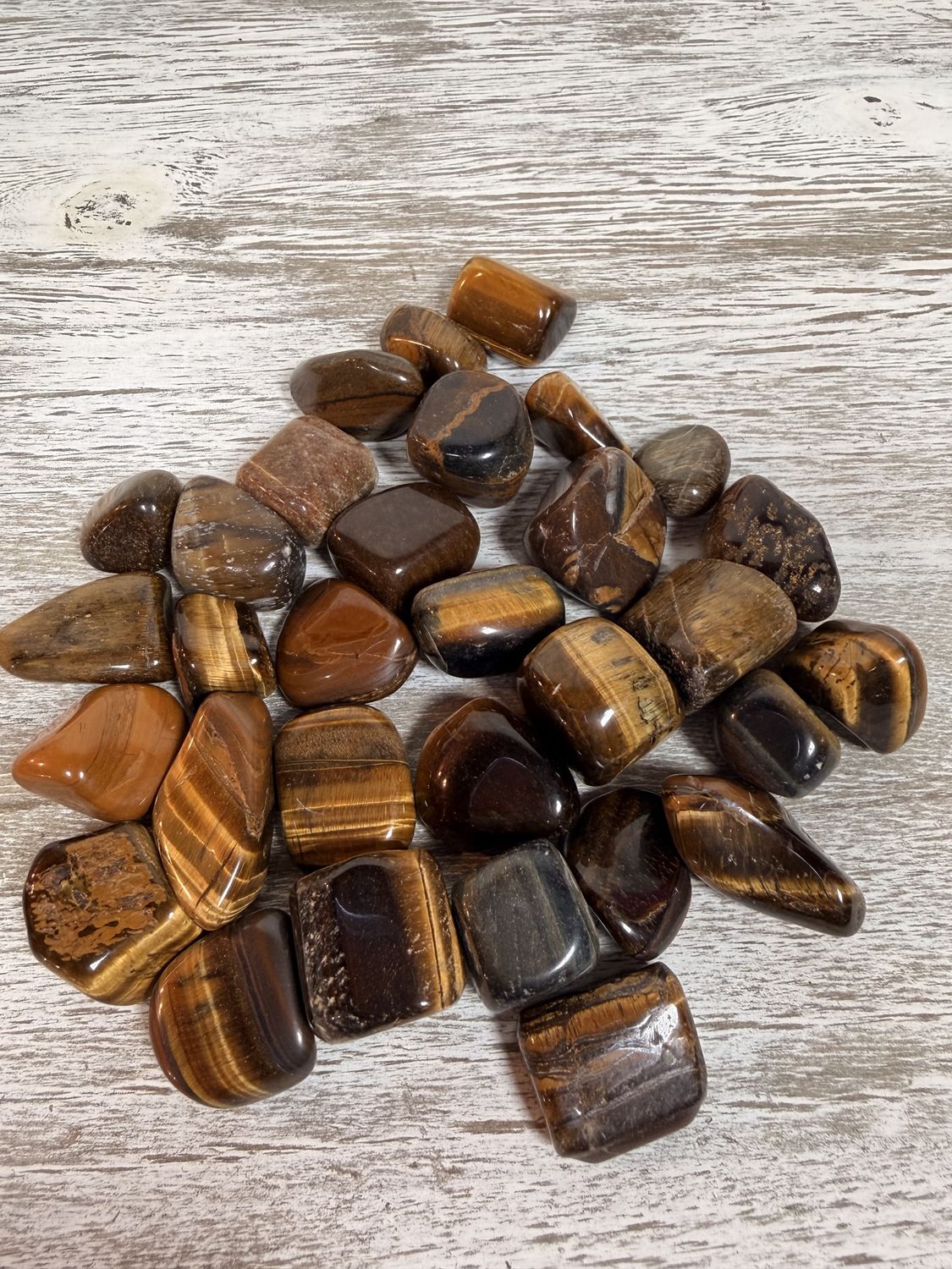 Natural Tiger's Eye Tumbled Stone