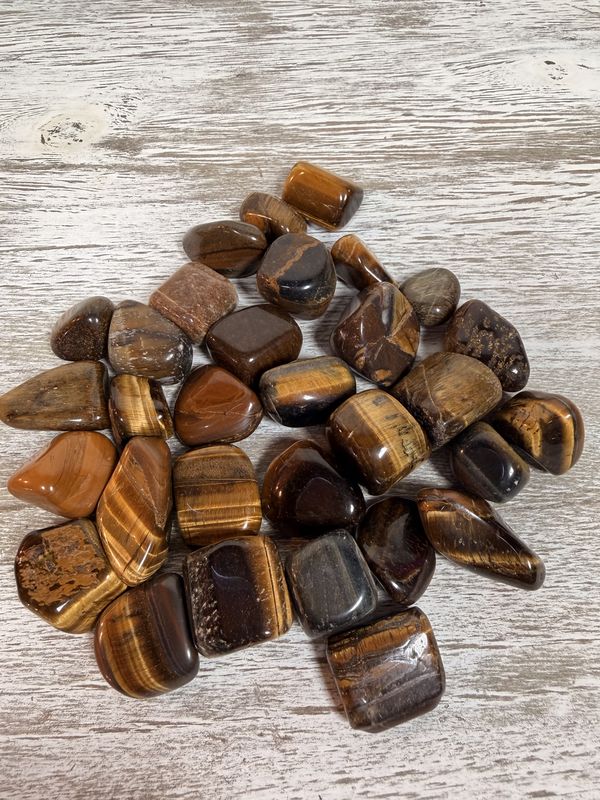 Natural Tiger's Eye Tumbled Stone