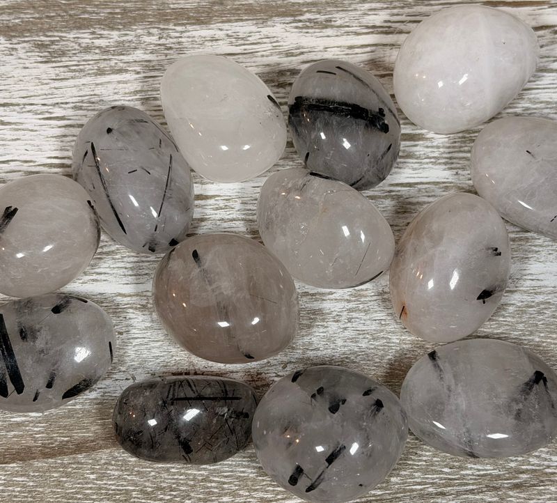 Natural Tourmalinated Quartz - Spiritual Protection &amp; Clarity
