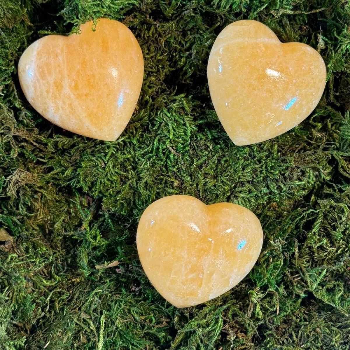 Orange Calcite Carved Heart – Vitality, Creativity &amp; Emotional Healing