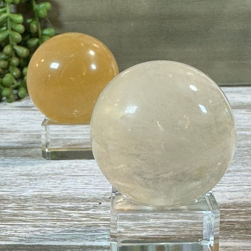 Golden / Honey Calcite Sphere – Empowerment, Solar Manifestation