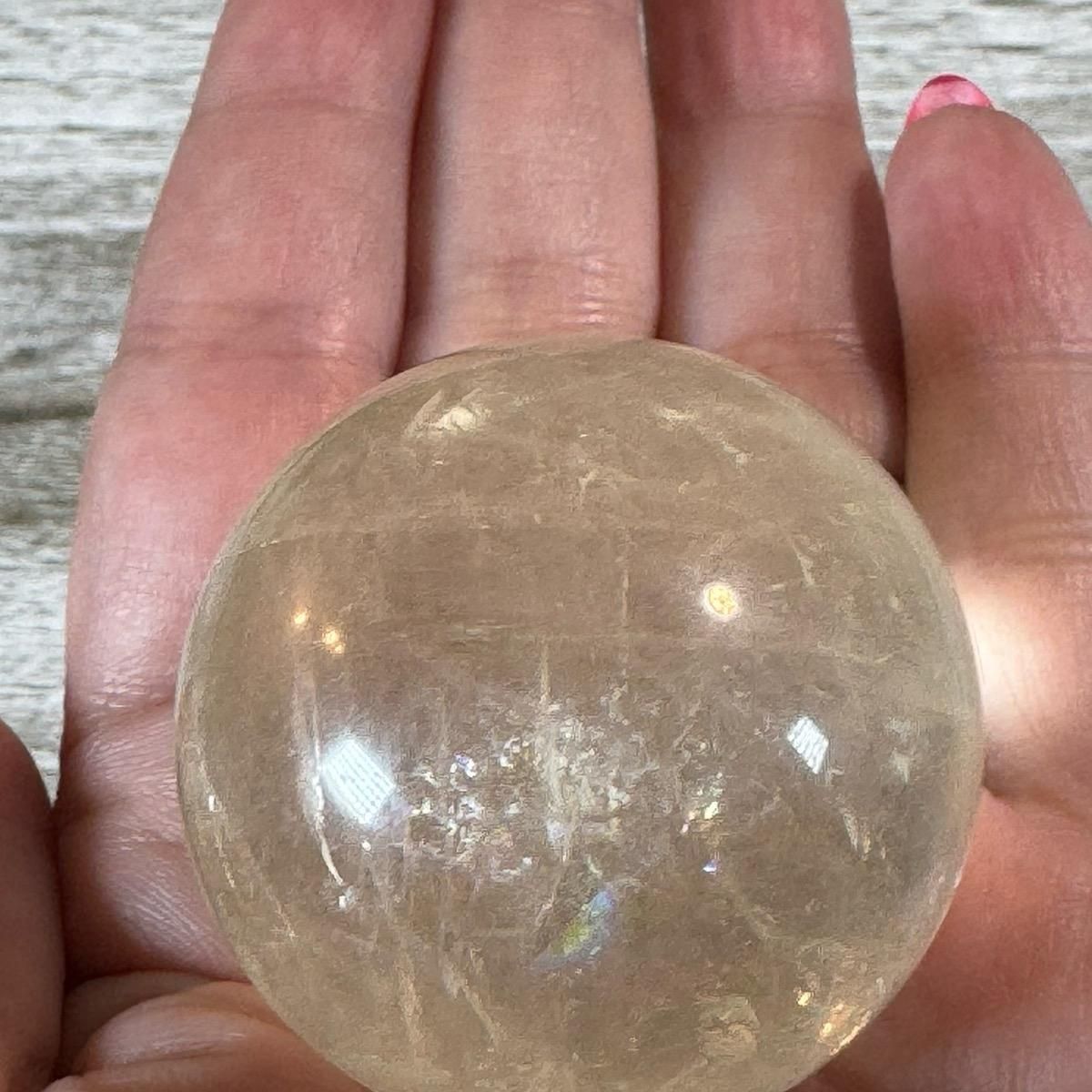 Golden / Honey Calcite Sphere – Empowerment, Solar Manifestation, Choice: #2