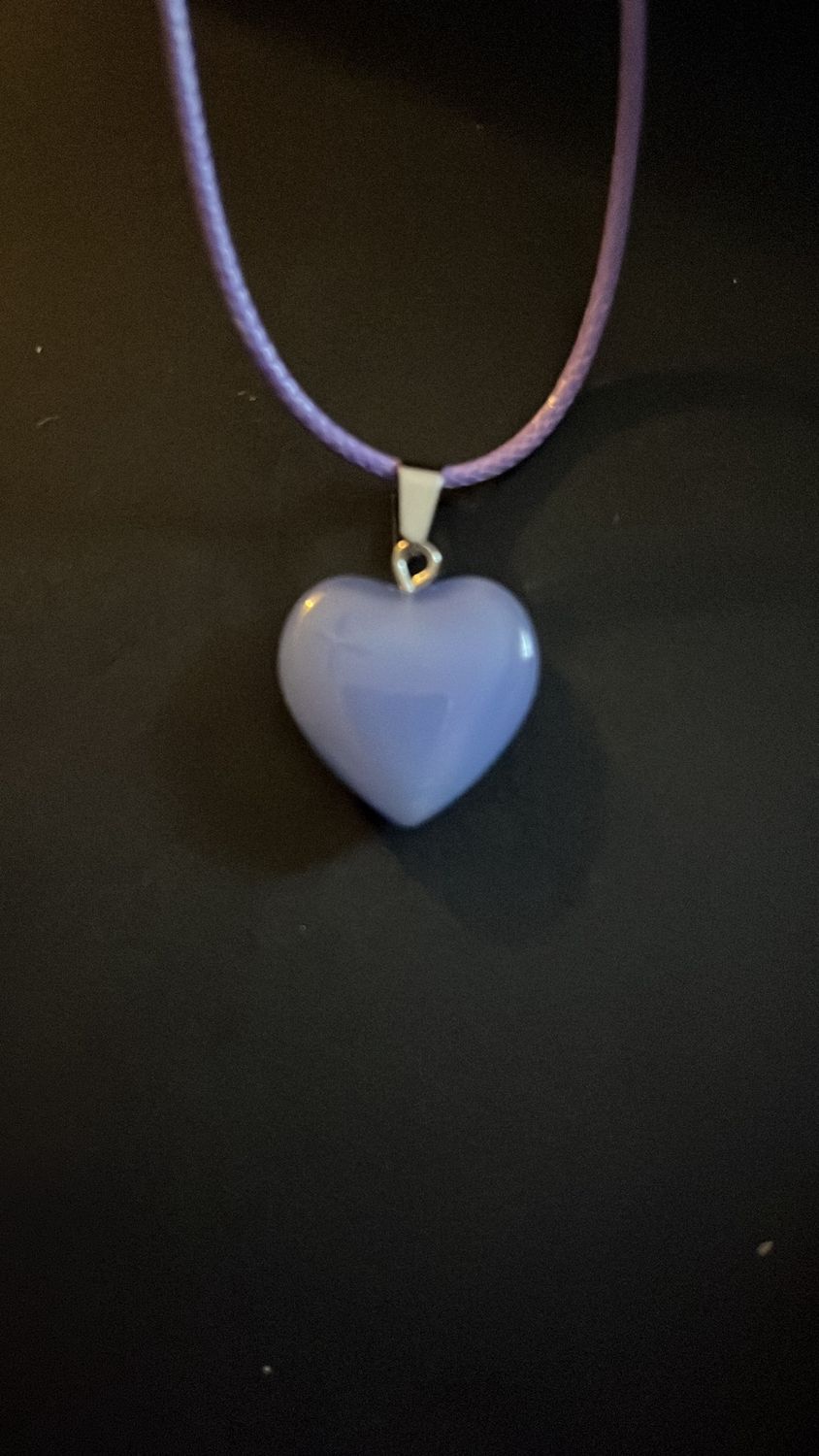 Purple glass heart