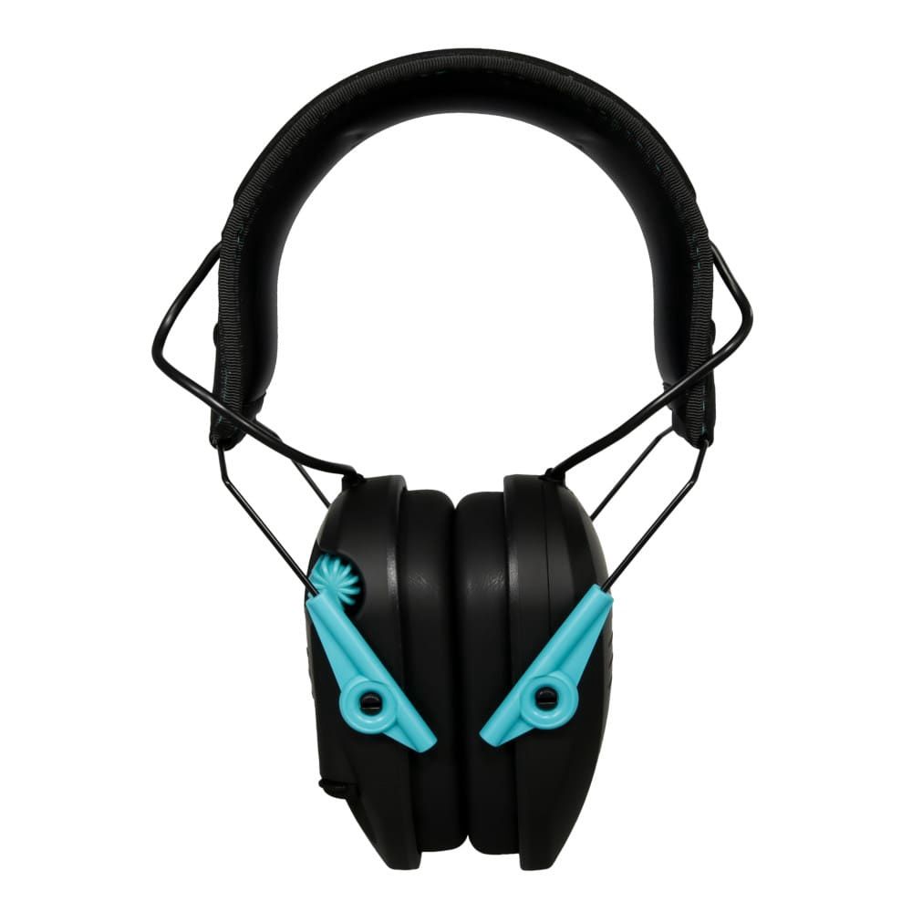 Walkers Razor Slim Electronic Earmuff Black w/ Teal