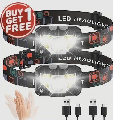 Adjustable Headlamp 2 Pack