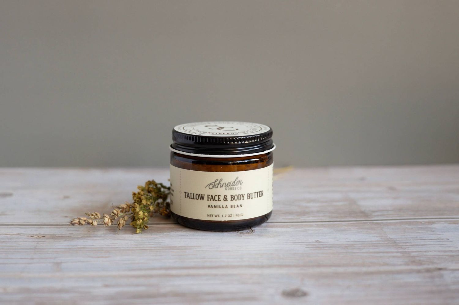 Vanilla Bean Tallow Face &amp; Body Butter, Size: Small (2 oz volume)