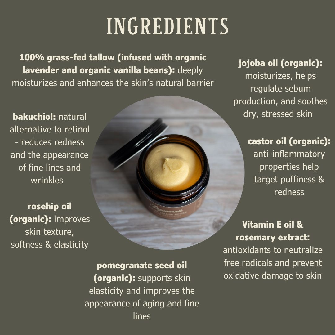 Rejuvenate | Facial Tallow Butter with Bakuchiol