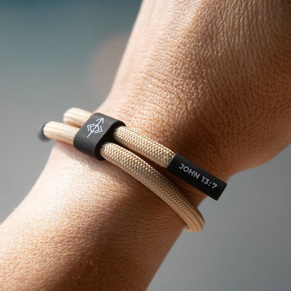 TRUST HIS TIMING Christian Cord Bracelet | Father's Day