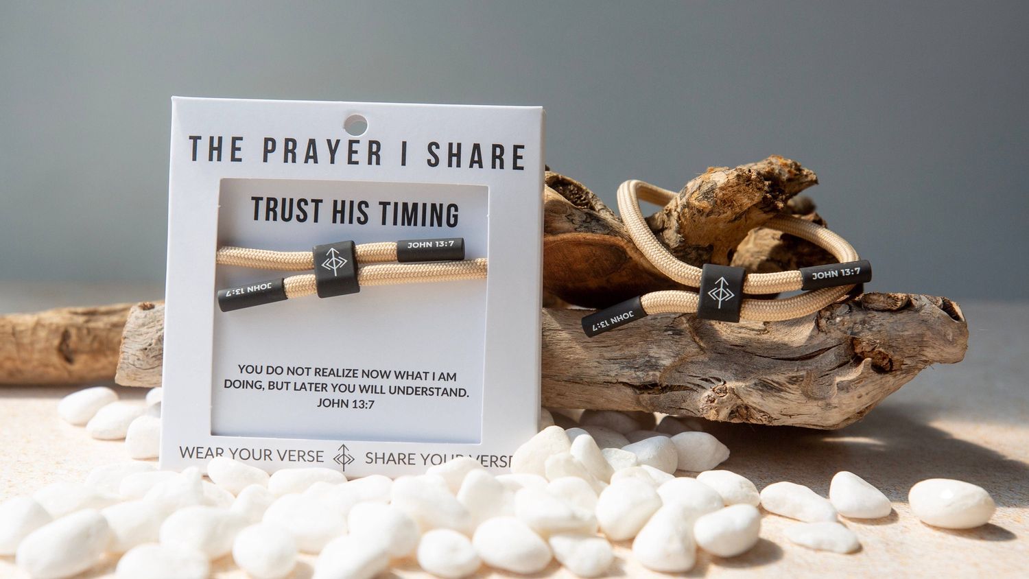 TRUST HIS TIMING Christian Cord Bracelet | Father's Day