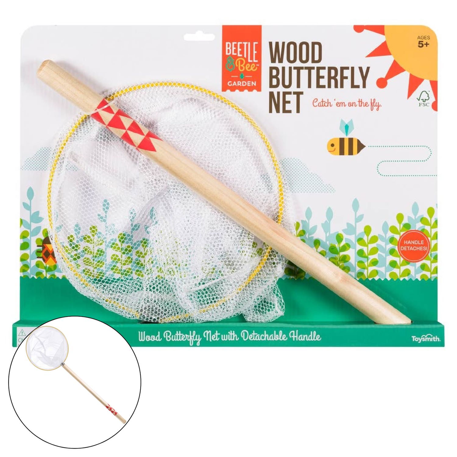 Beetle &amp; Bee Butterfly Net - Certified-Outdoor Play