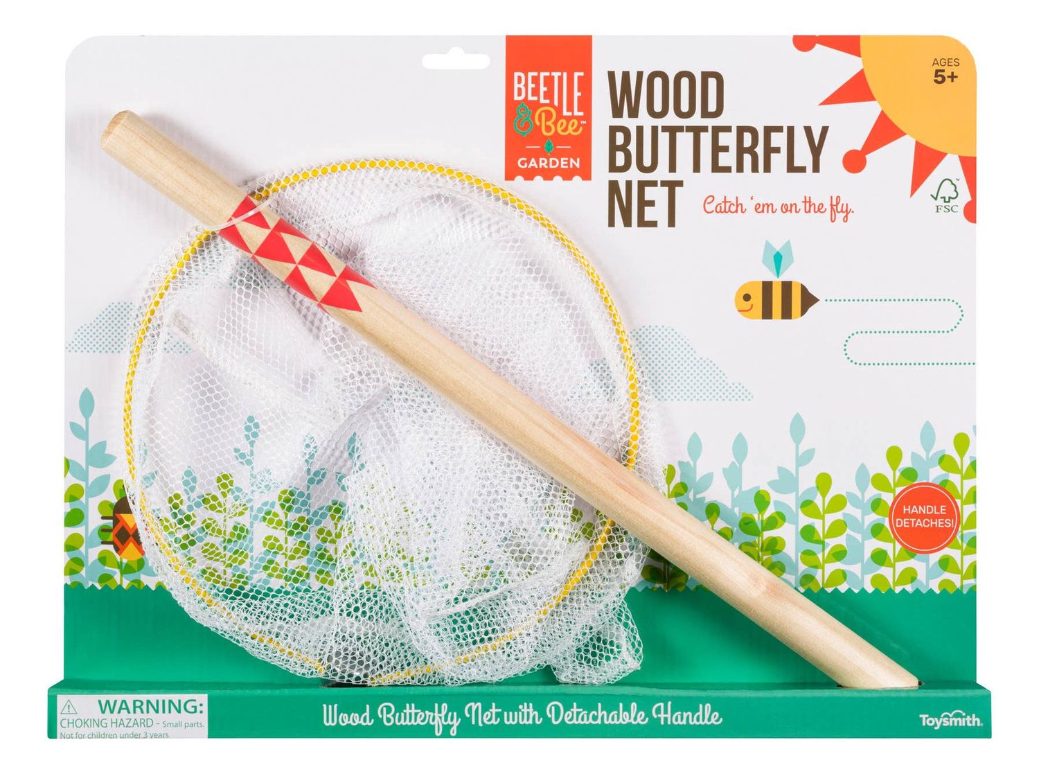 Beetle &amp; Bee Butterfly Net - Certified-Outdoor Play