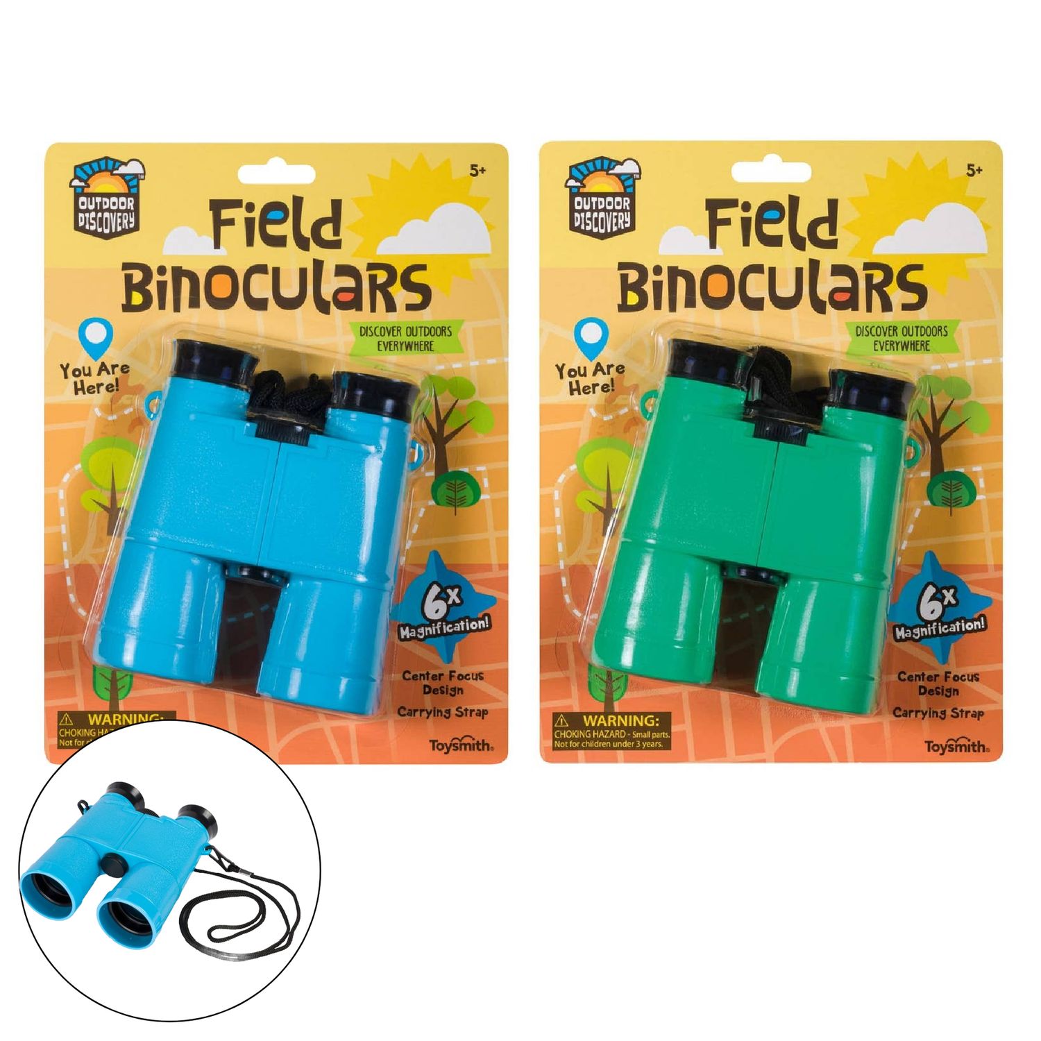 Outdoor Discovery Field Binoculars, Assorted Colors