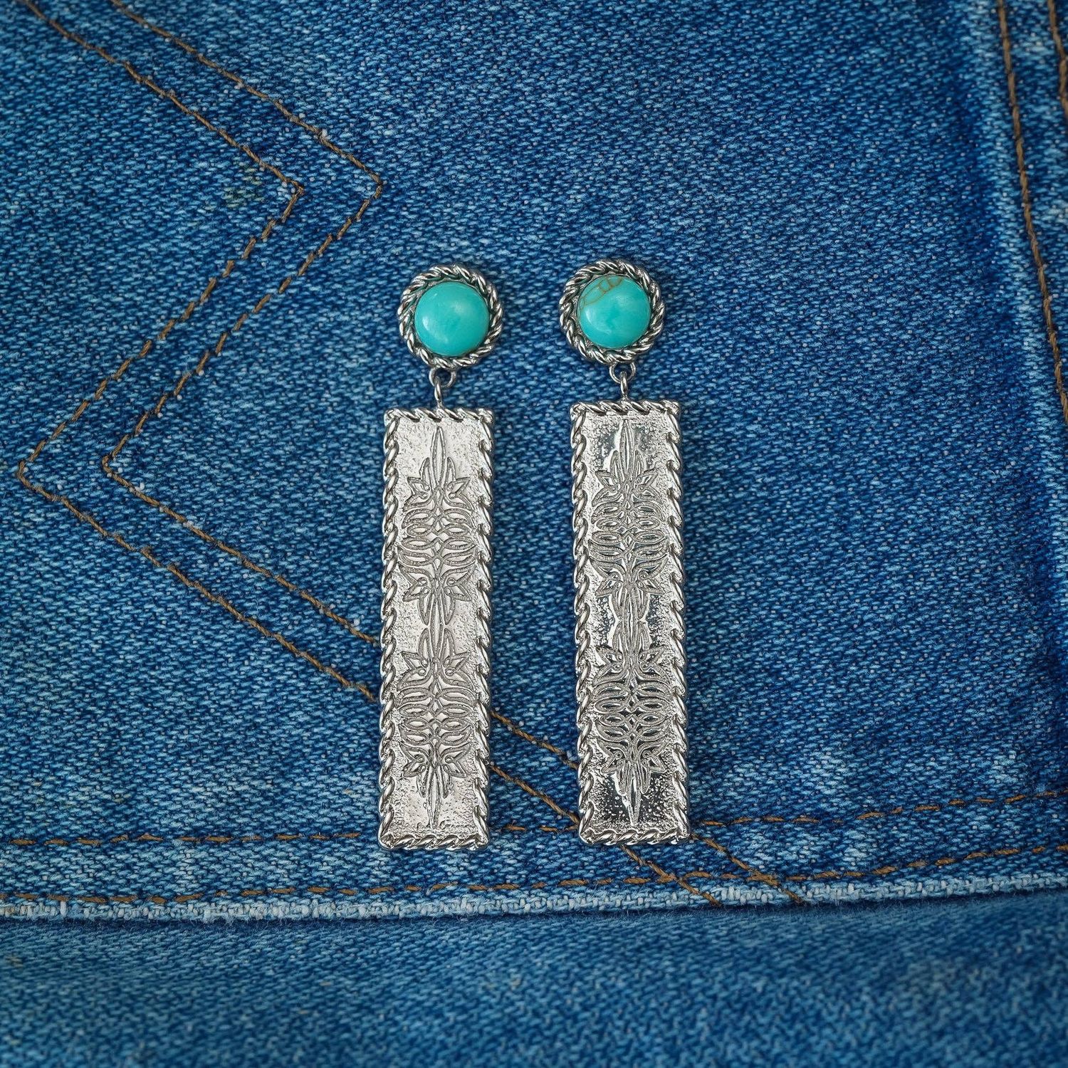 The Bootstitch Bar Earrings