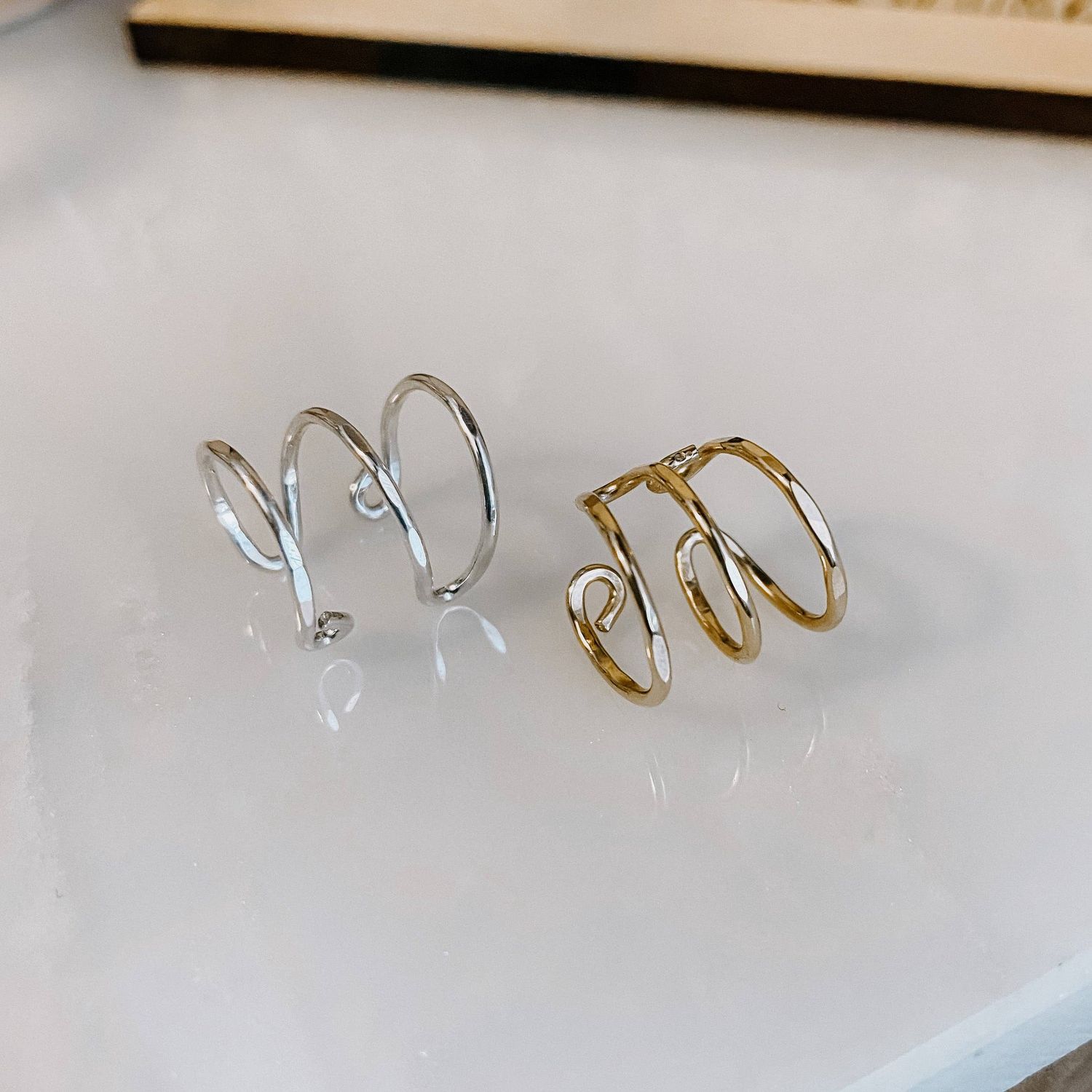 Triple Bar Ear Cuff - Sterling Sliver