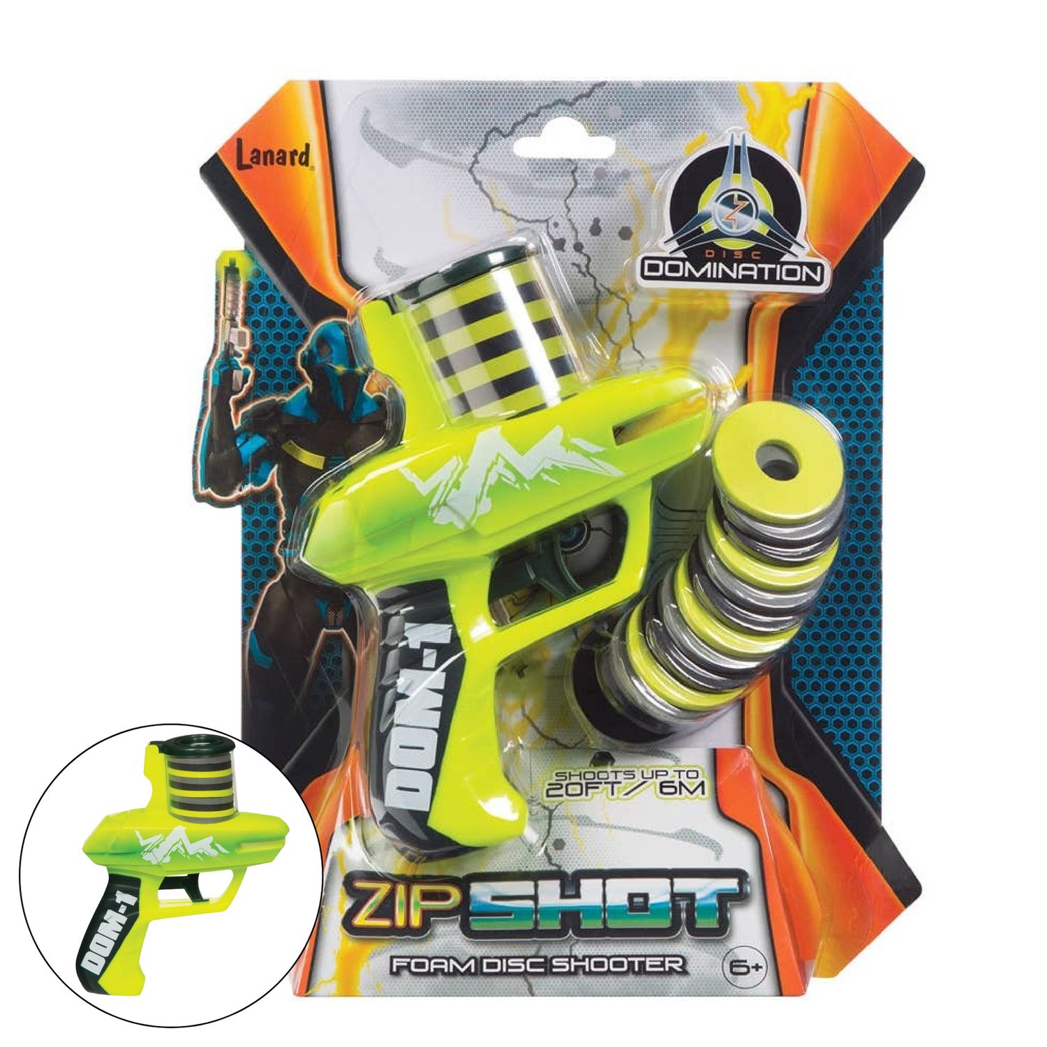 Toysmith Zip Shot Shooter, 7"