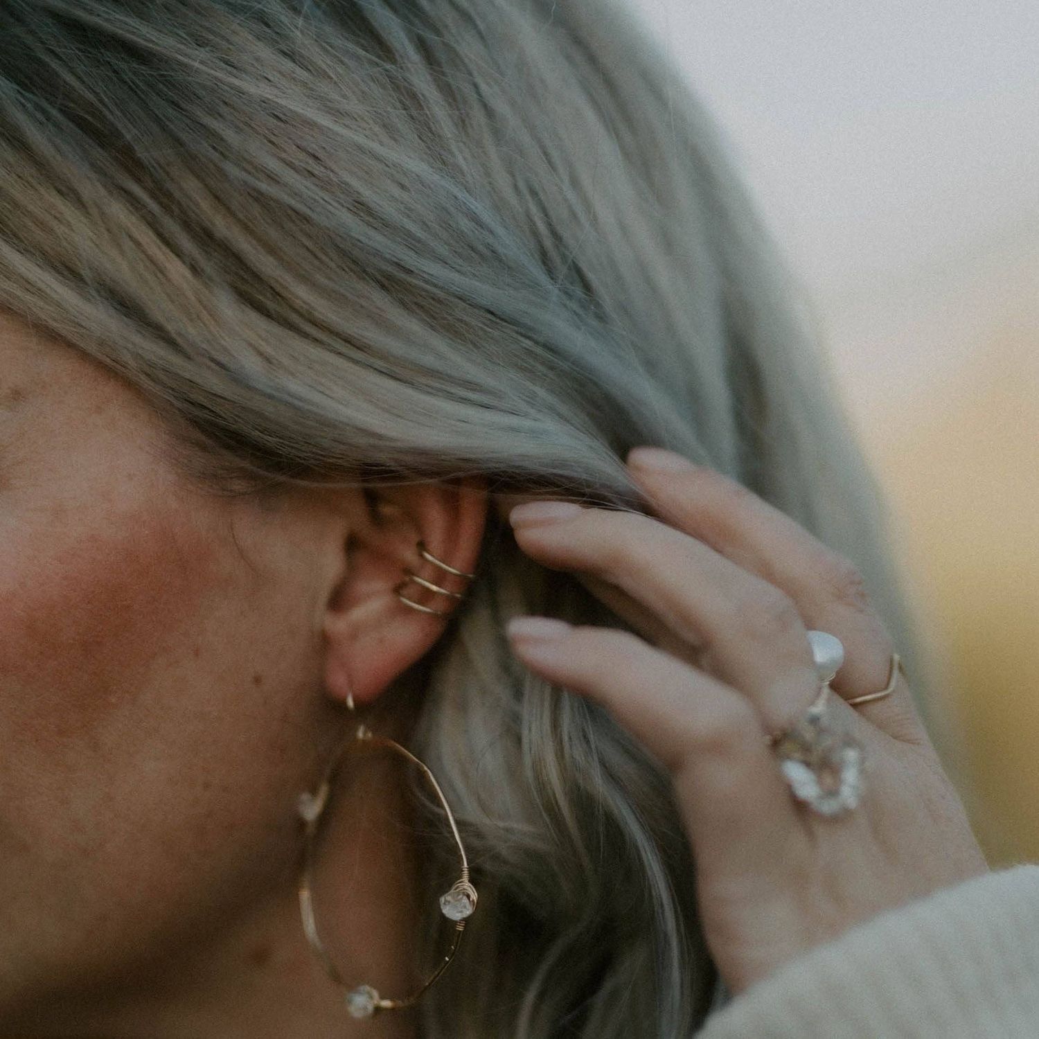 Triple Bar Ear Cuff - 14k Gold Fill
