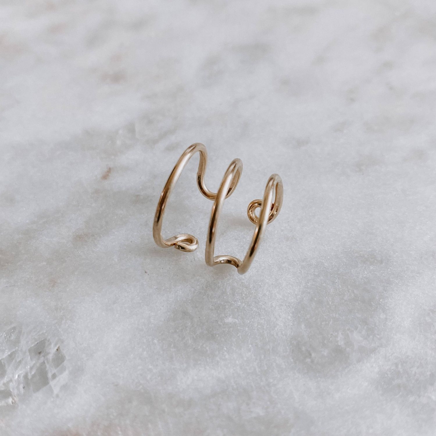 Triple Bar Ear Cuff - 14k Gold Fill