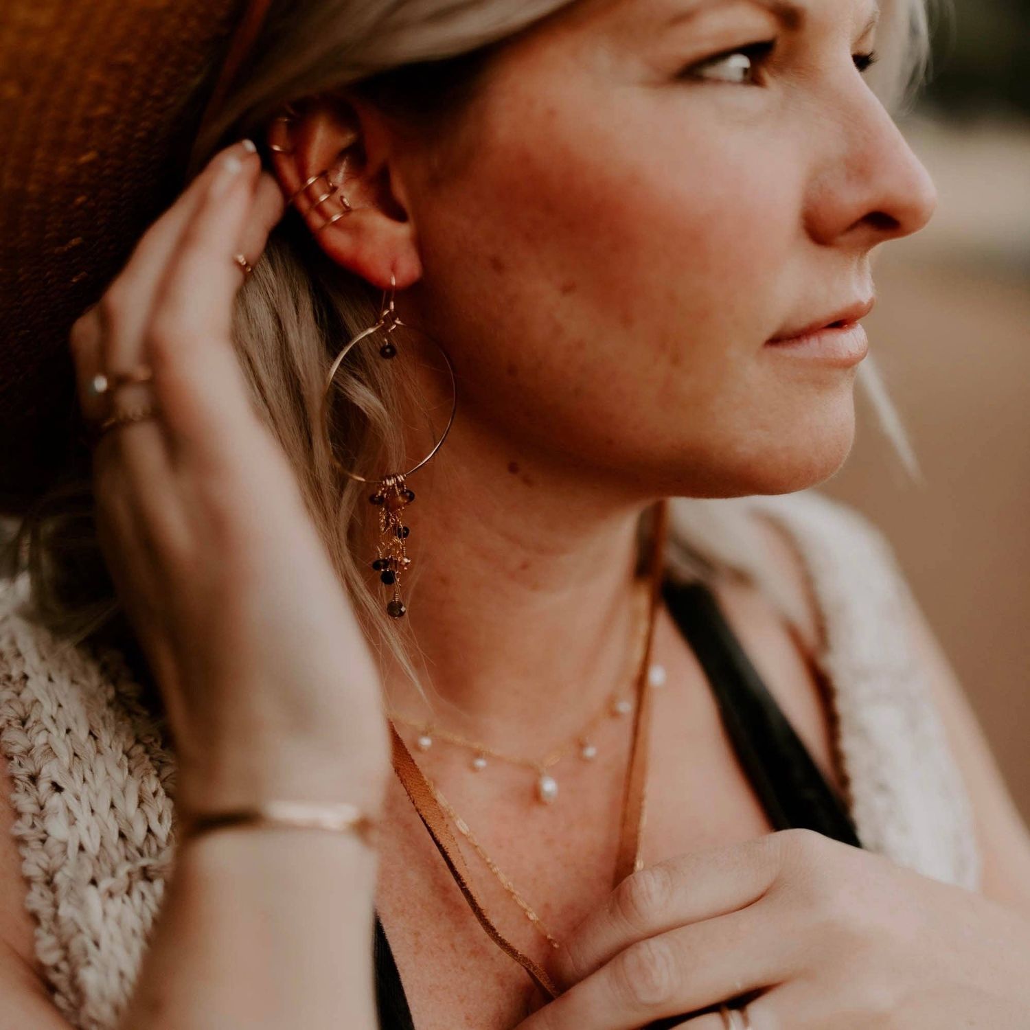 Triple Bar Ear Cuff - 14k Gold Fill