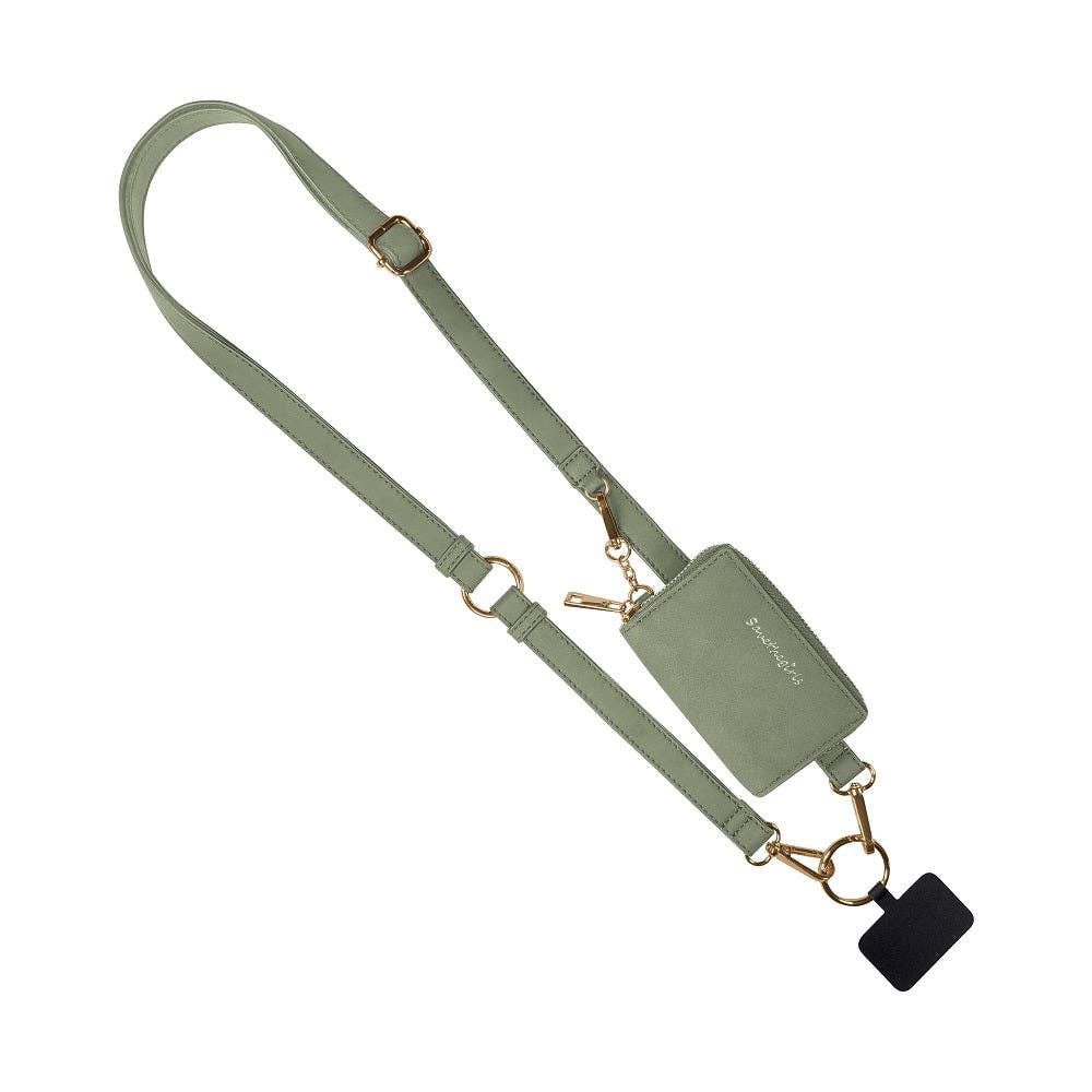 Clip &amp; Go Strap w/Pouch Brushed Vegan Leather
