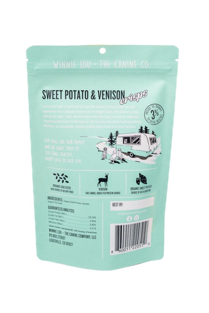 Sweet Potato &amp; Venison Crisps