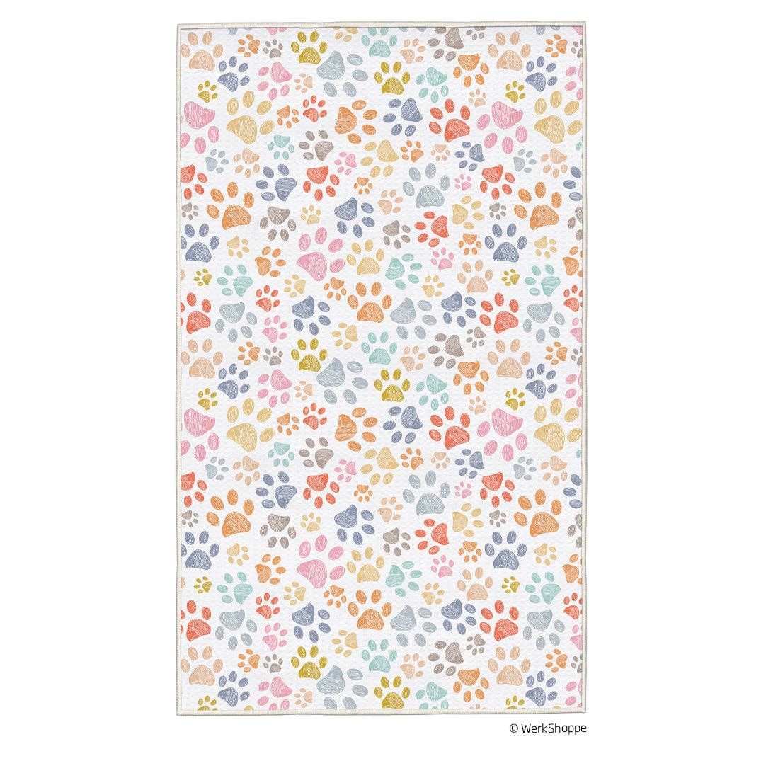 Paw Prints Pet Drying Microfiber Towel, Quick Drying Towel