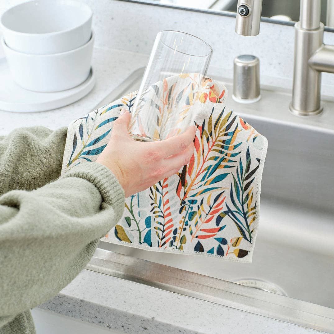 Colorful Leaves All Purpose Microfiber Towels, Set of 4