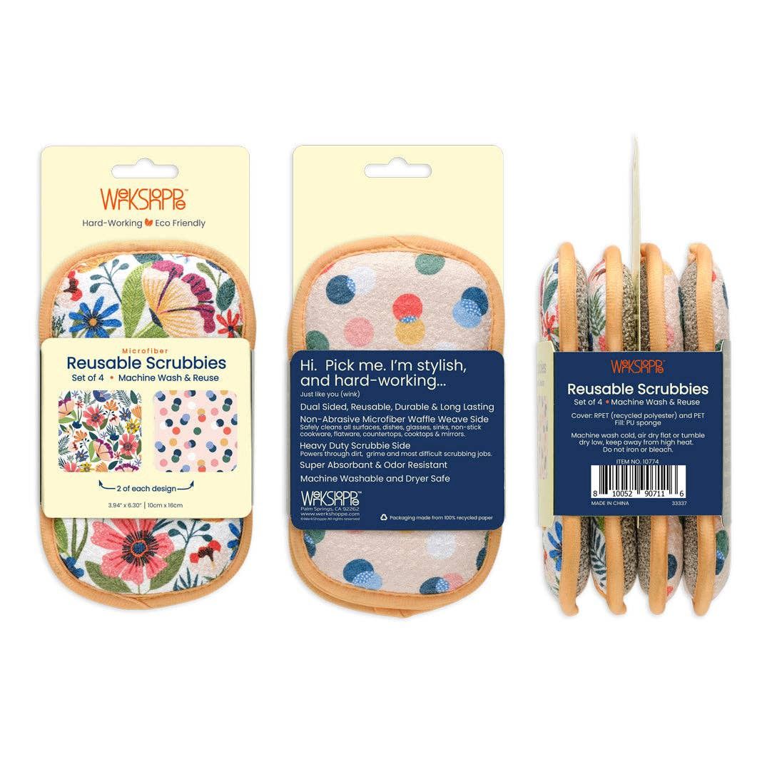 Field Of Flowers Scrubbies, Eco-friendly &amp; Machine Washable