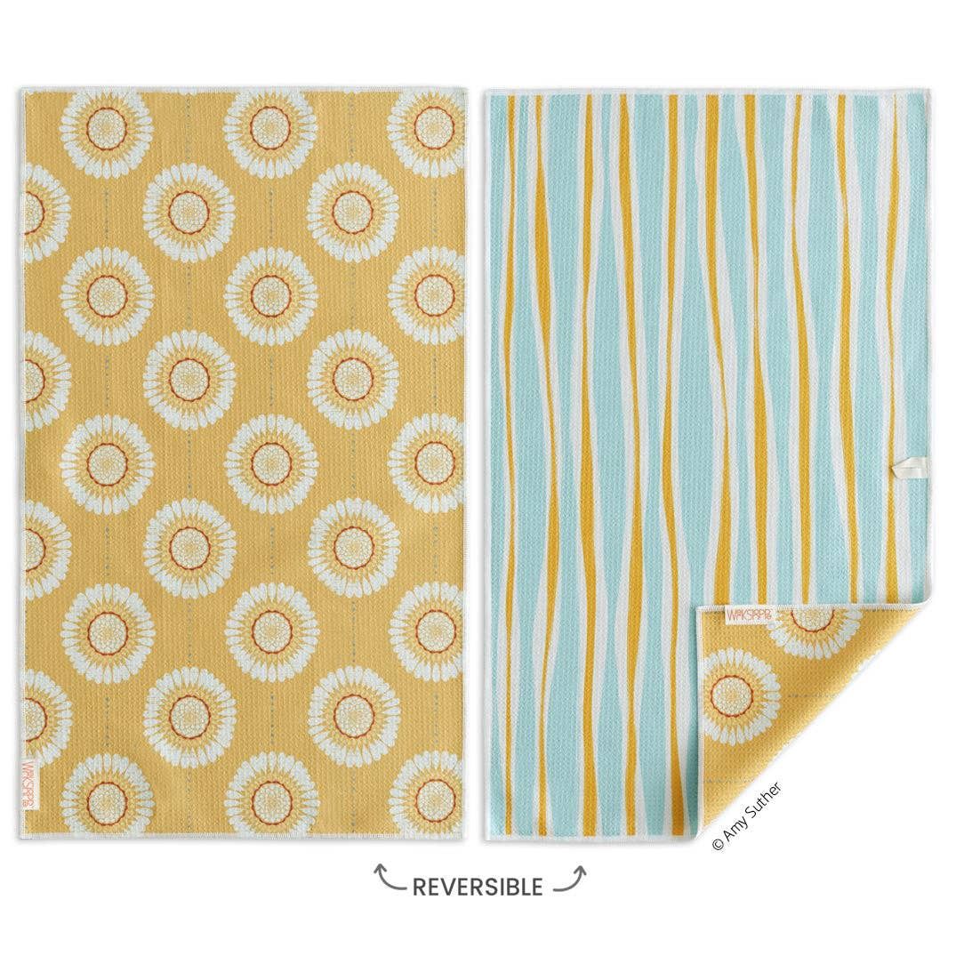 Sunflower Chains Microfiber Kitchen Towel