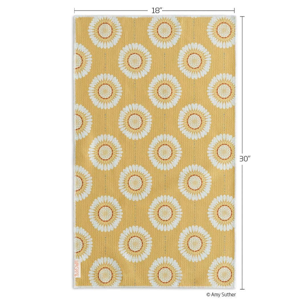 Sunflower Chains Microfiber Kitchen Towel