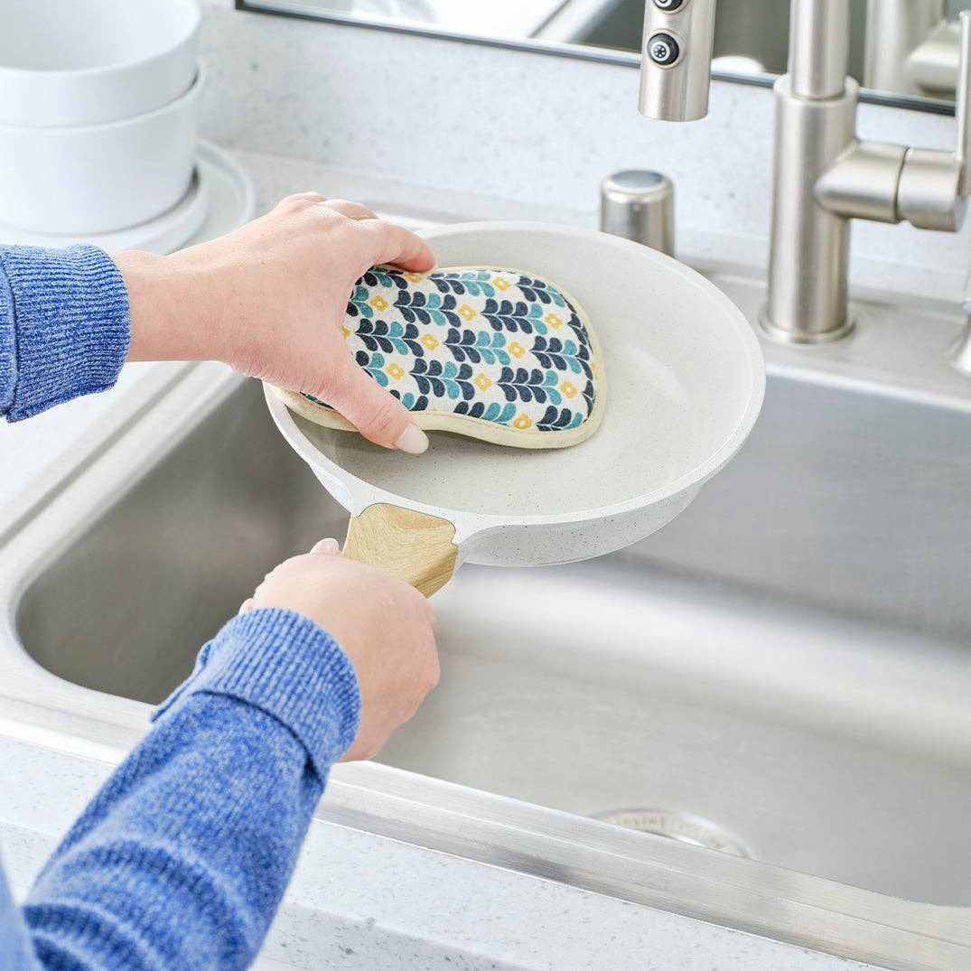 Colorful Leaves Reusable Scrubbies, Machine Washable