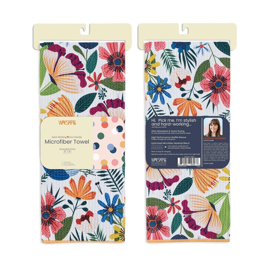 Fields Of Flowers Microfiber Hand Towel, Spring Decor Gift