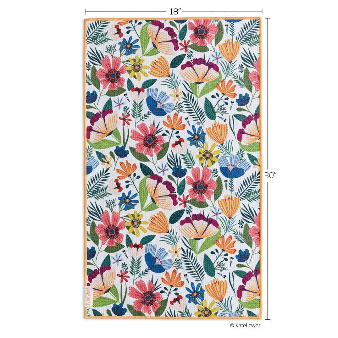 Fields Of Flowers Microfiber Hand Towel, Spring Decor Gift