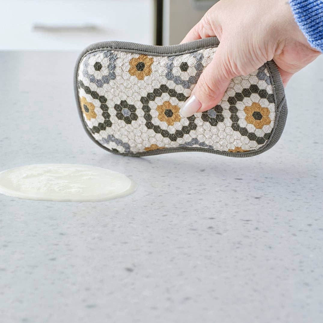 Leaf Tiles Scrubbie Set, Eco-friendly &amp; Machine Washable