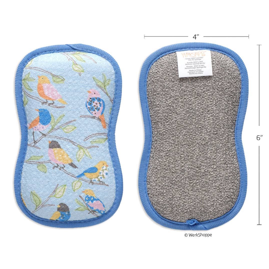 Floral Finch &amp; Friends Scrubbies, Super Absorbent, Quick Dry