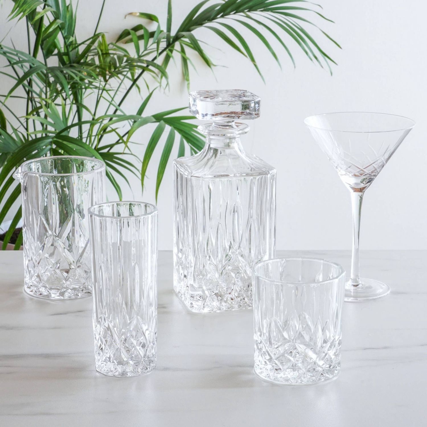 Admiral™ Vintage Style Crystal Liquor Decanter