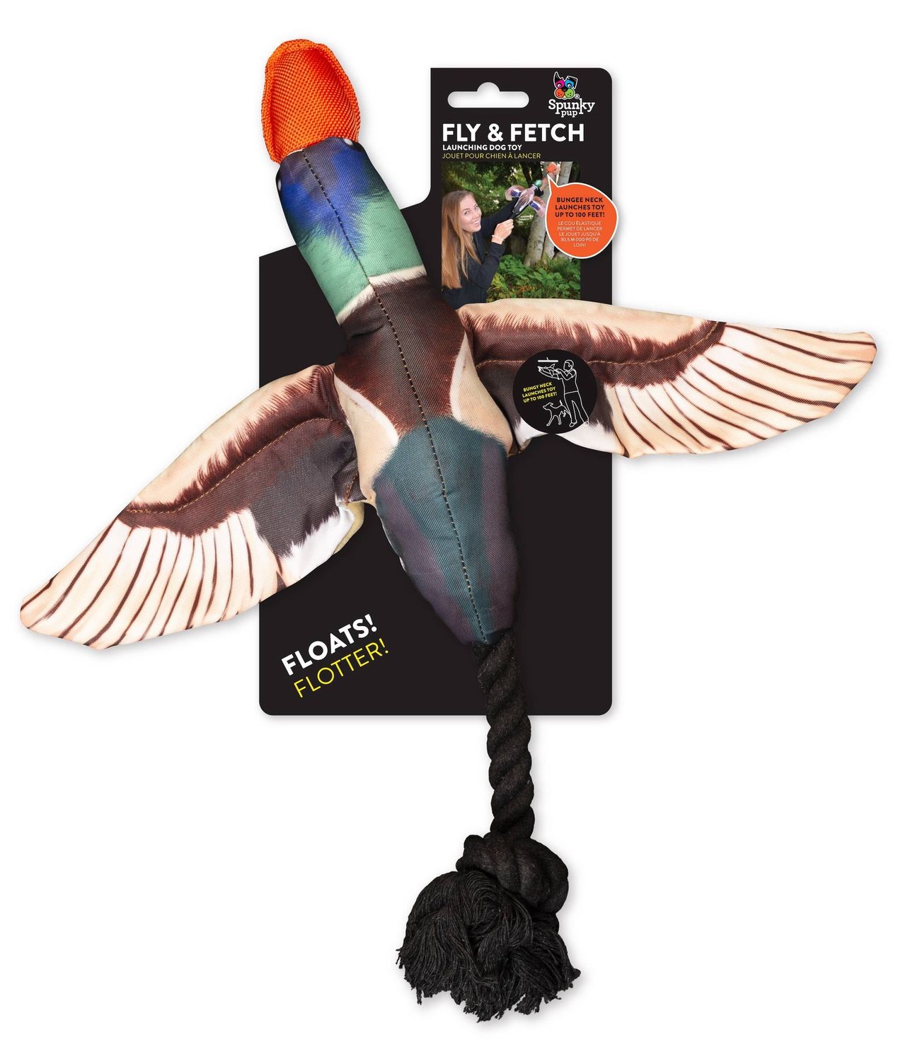 Fly &amp; Fetch Launching Toys, Material: Duck