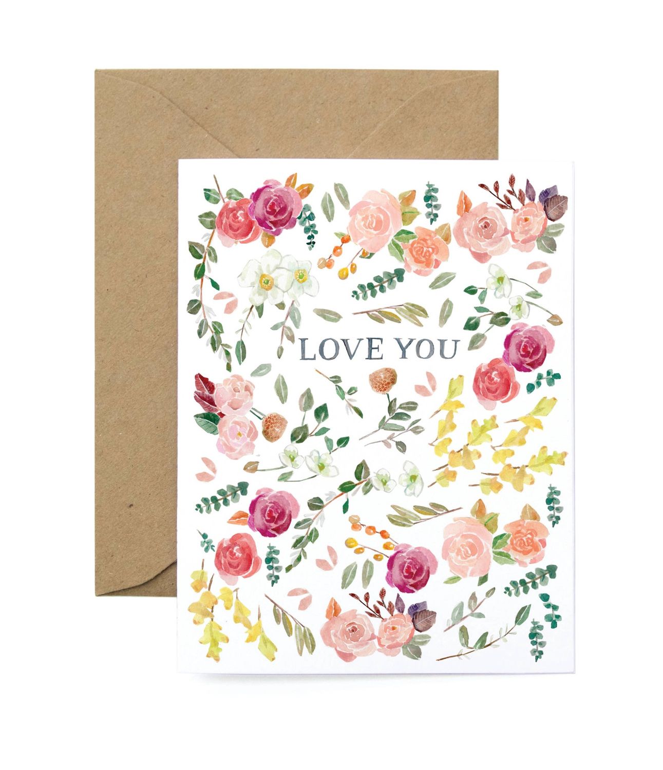 Love You Roses Greeting Card