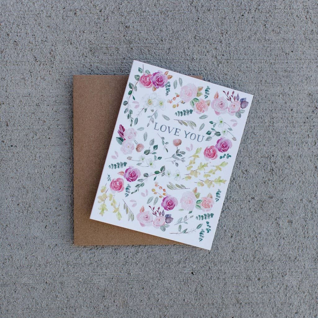 Love You Roses Greeting Card