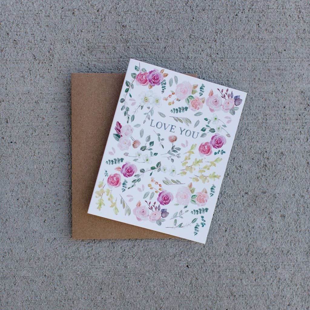 Love You Roses Greeting Card