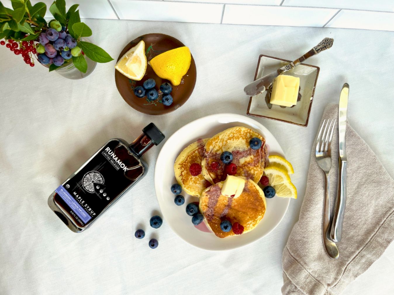 LIMITED Blueberry + Lemon Infused Organic Maple Syrup 250ml