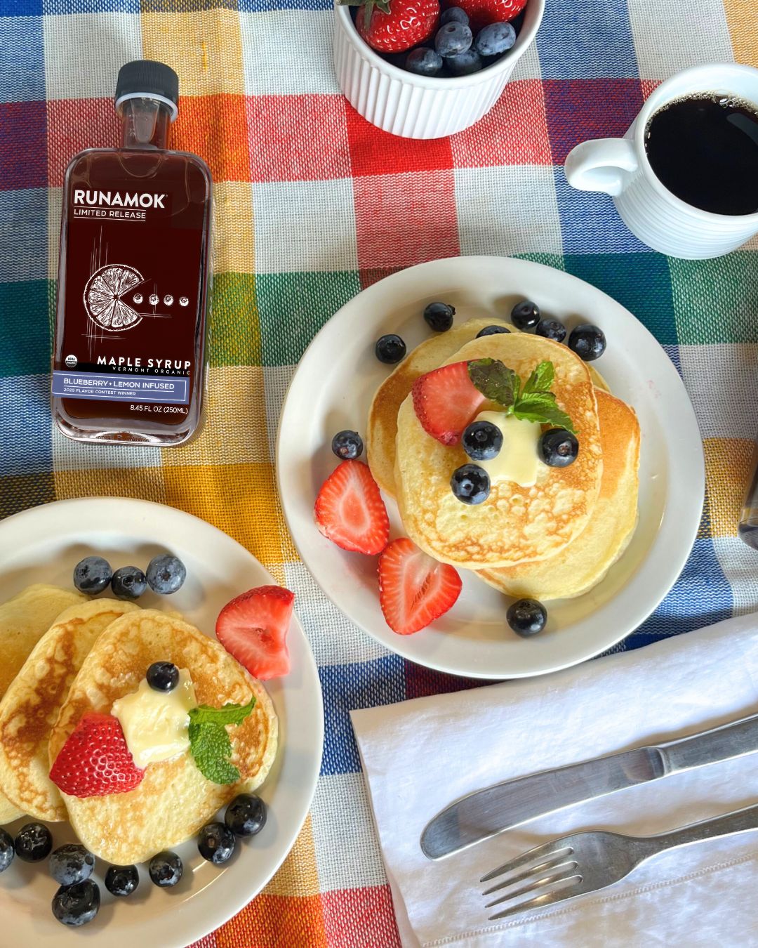 LIMITED Blueberry + Lemon Infused Organic Maple Syrup 250ml