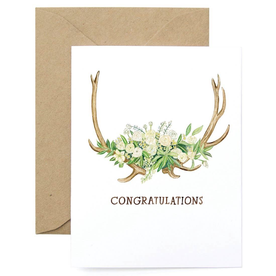 Antler Congratulations Greeting Card