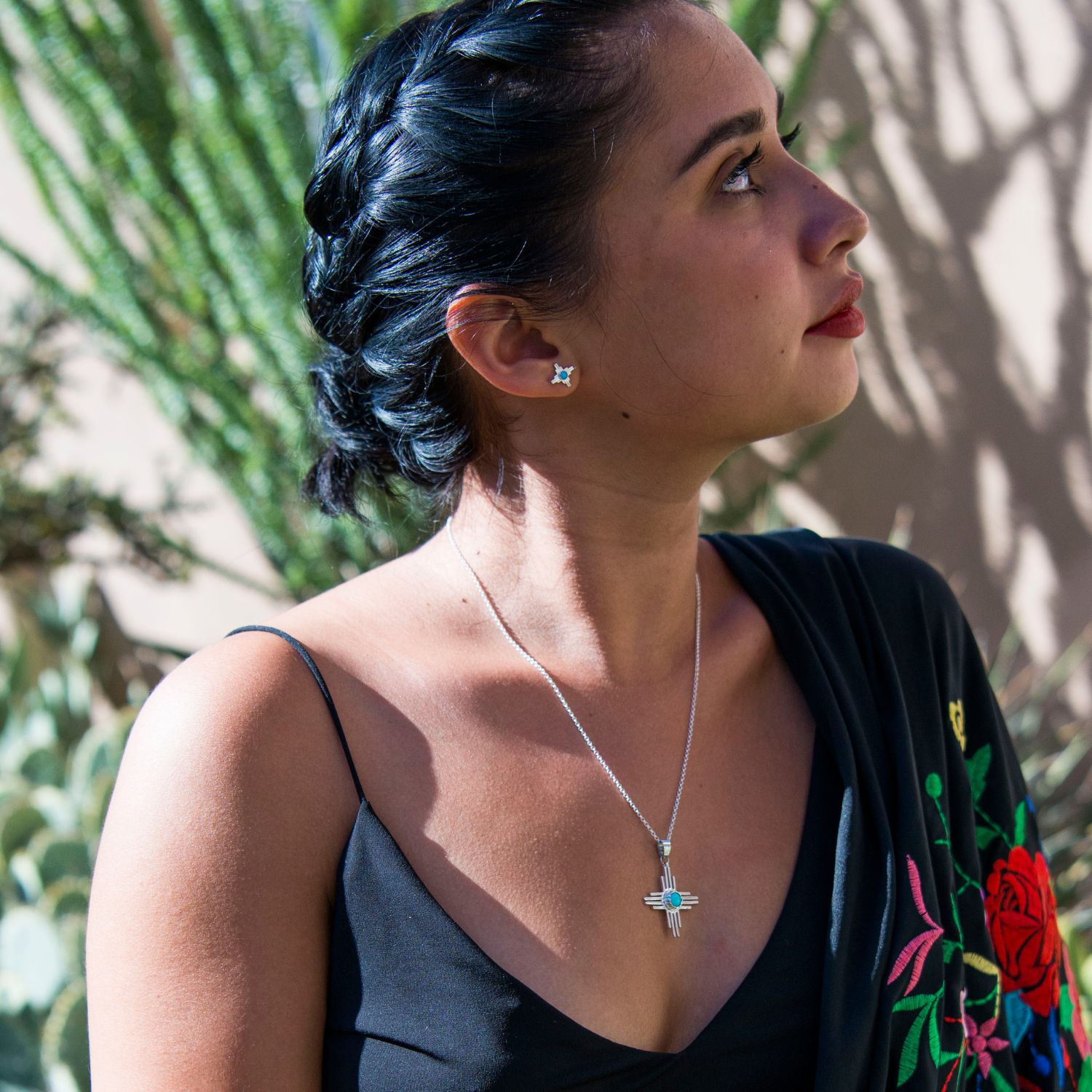 Enchantment: Turquoise Mini Zia Stud Earrings