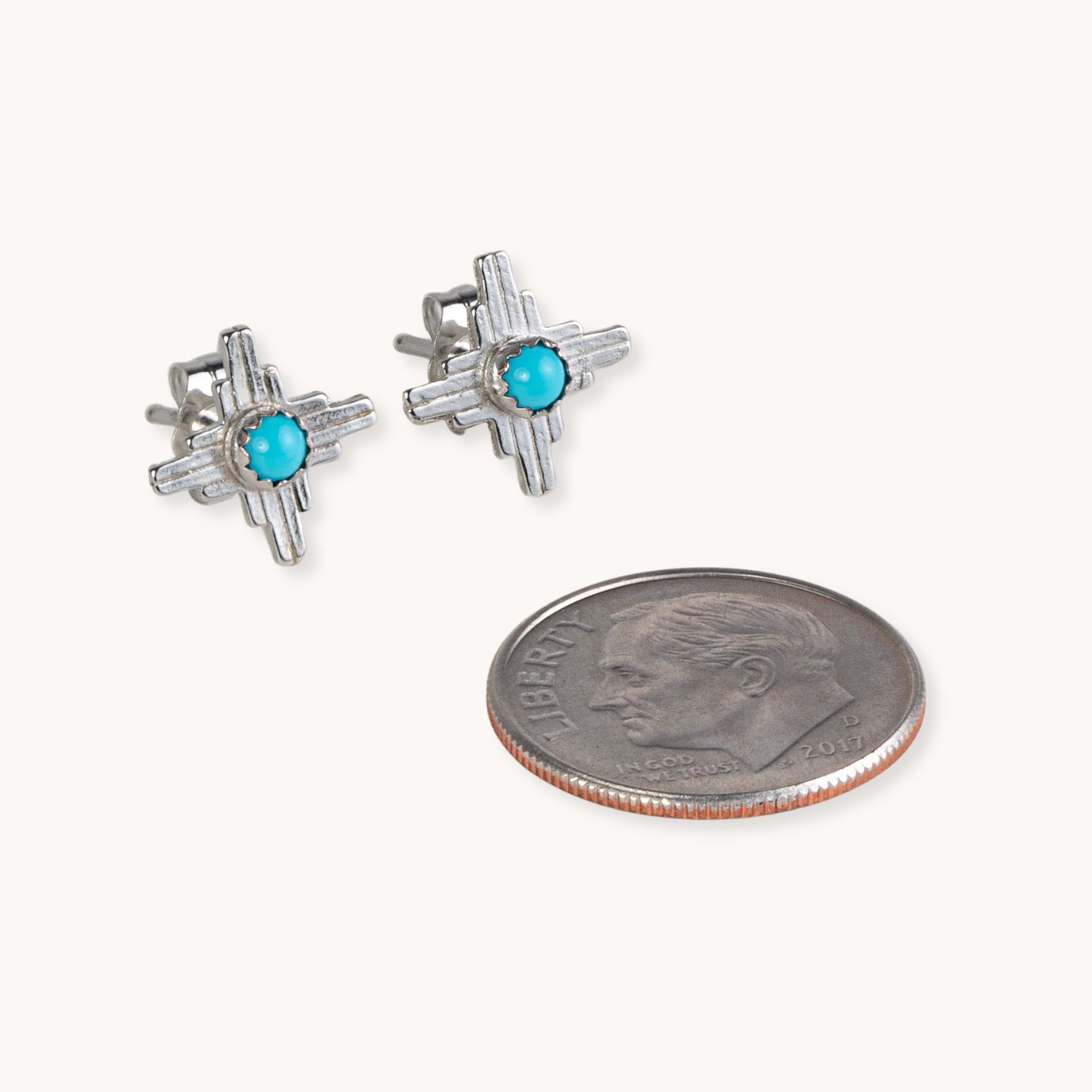 Enchantment: Turquoise Mini Zia Stud Earrings