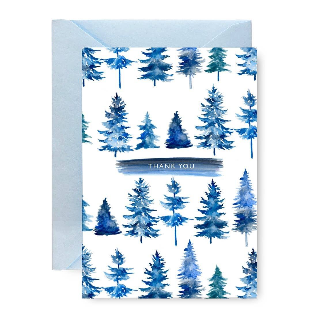 Evergreen Thank You Greeting Card