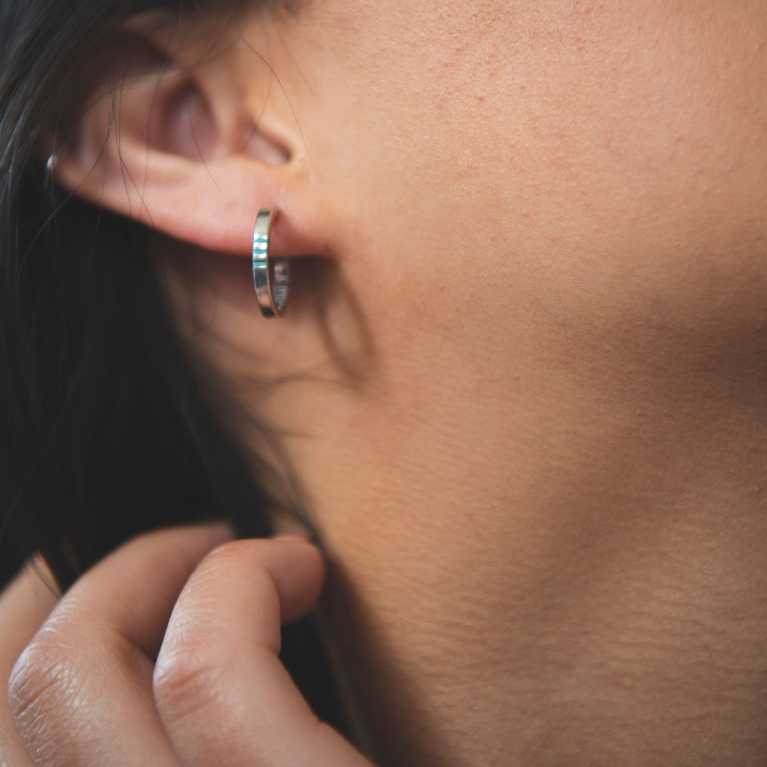 Spirit: Silver Hoop Earrings