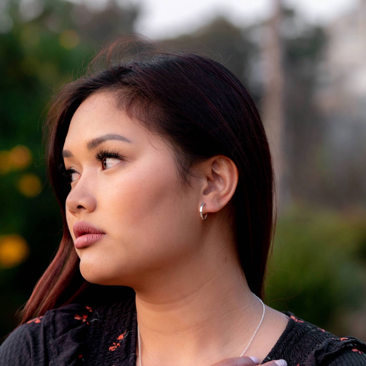 Spirit: Silver Hoop Earrings