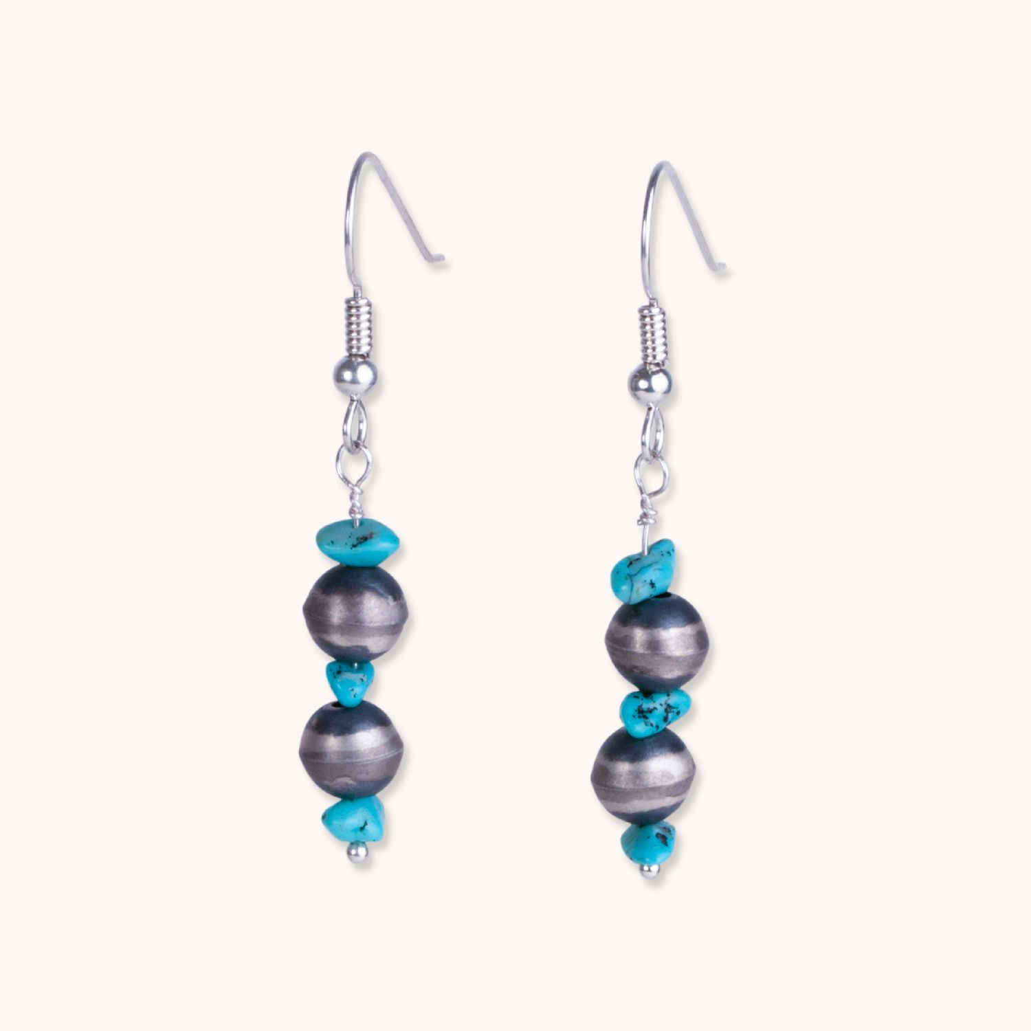Desert Blossom: Turquoise Flower Bud Earrings