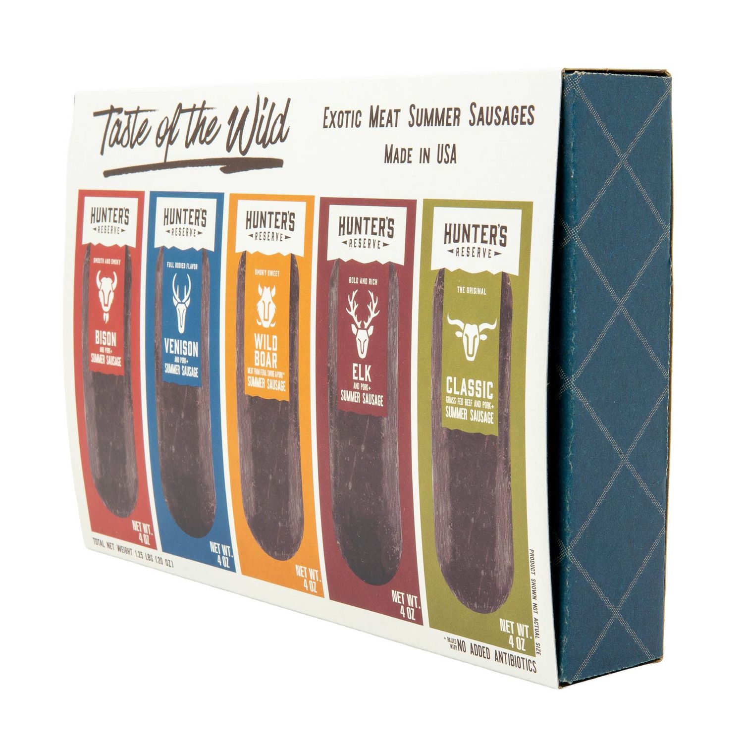 Taste of the Wild Holiday Gift Box- Five 4oz Summer Sausages